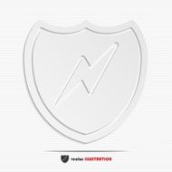 Abstract shield web icon