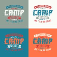 Junior sports training camp emblem N2