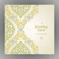 Vintage ornate cards in oriental style N40