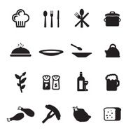 cooking icons set N10