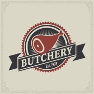 Labels of butcher shop N40
