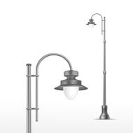 Vector Street Lamp Isolated on White Background N11