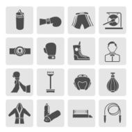 Set of boxing icons N4