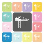 Crane Icon color set vector illustration N2