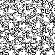 Vector seamless pattern with swirls motifs N3