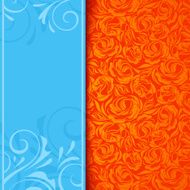 Invitation card with floral pattern Vector eps-10