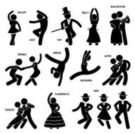 Dancing Dancer Pictogram