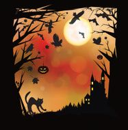 Vector Halloween Background N124