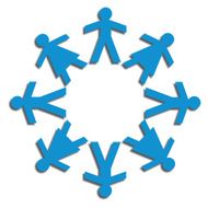 Paper Cutout Figure Circle