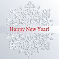 white paper snowflake