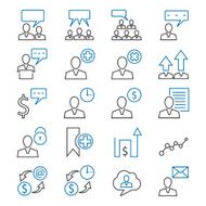 Business and presentation icons N7