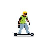 Mountainboard vector sign N2