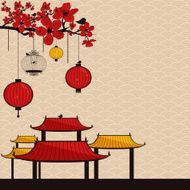 vintage oriental style background