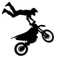 Motocross rider on a motorcycle N5