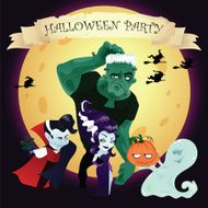 Halloween vector banner