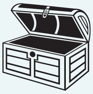 Vintage wooden chest