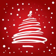 Christmas Tree Flourish (vector XXL jpg in ZIP folder)