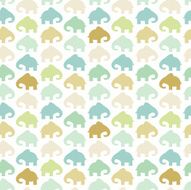 Elephant seamless pattern retro