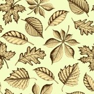 Autumn leaves seamless texture N3