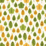 Seamless background with leaves leaf fall