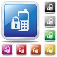 Cell Phone Security Icon
