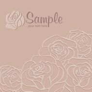 Rose Background Vector illustration N2