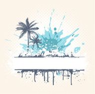 Grunge palm trees N2