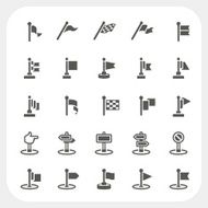 Flag and Banner icons set N2