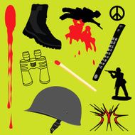 Conflict design elements (vector)