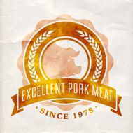 Labels of butcher shop N42