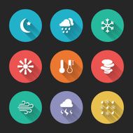 Set of meteorological icons N2