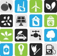 Silhouette Green Environment and ecology Icons
