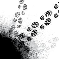 Splash shoe print background