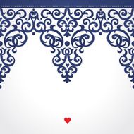 Vector seamless border in Victorian style N57