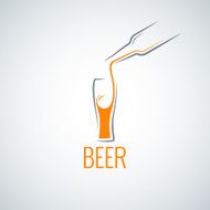 beer glass bottle menu background