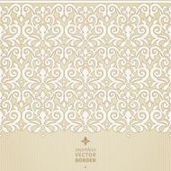 Vector seamless border in Victorian style N58