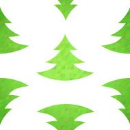Stylized christmas tree decorative seamless pattern N4