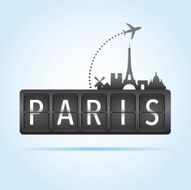 Paris departure board