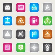 Multicolor Icons - GPS Navigation