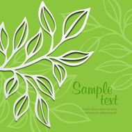 Spring Tree Branch Vector Illustration N4