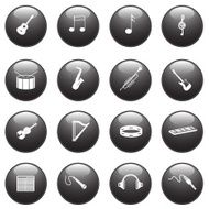 Glossy Music Icons