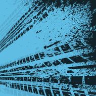 Blue tire track background N3