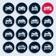 Car icon set N11