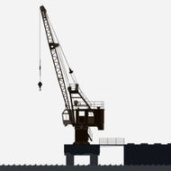 level luffing crane silhouette N2