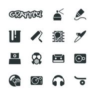 Graffiti Silhouette Icons