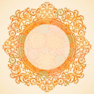 Concept abstract autumn frame with place for text N4