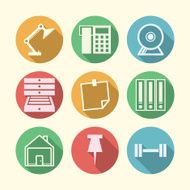 Vector icons for freelance and business N4