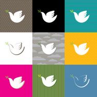 Dove in a square