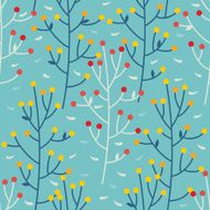 Seamless pattern with trees N22