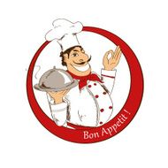 Emblem of cartoon Chef